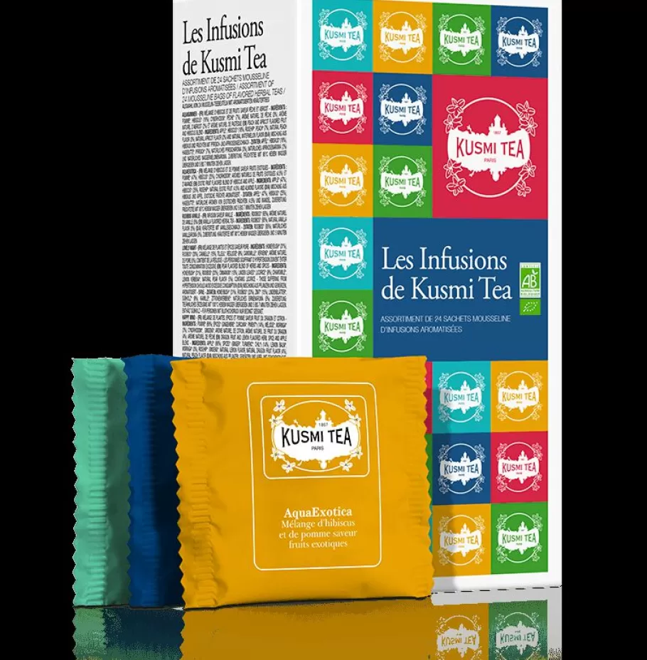 Herbal & Fruit Tea-Kusmi Tea Herbal Teas gift set Herbal teas with linden, hibiscus, rooibos
