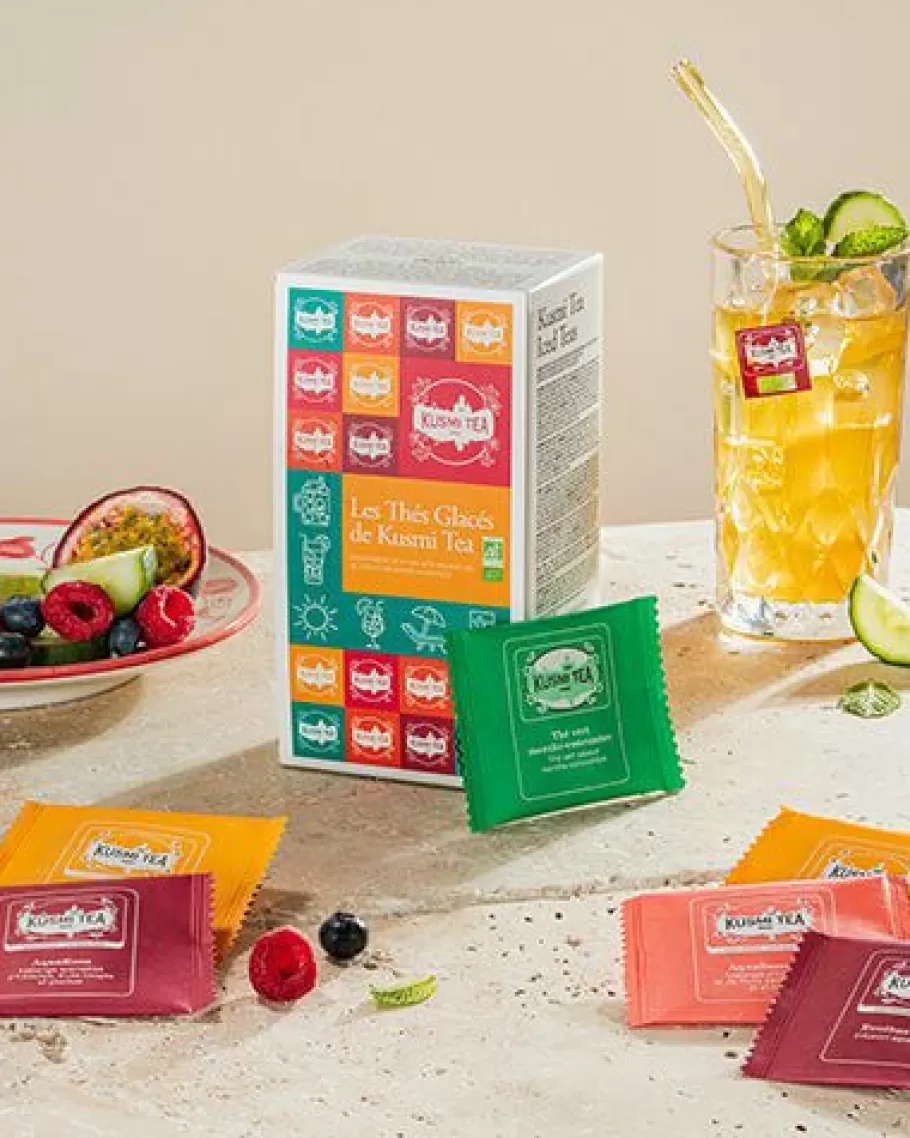Tea Samplers-Kusmi Tea Iced Teas Gift Set Delicious organic recipes for iced drinks