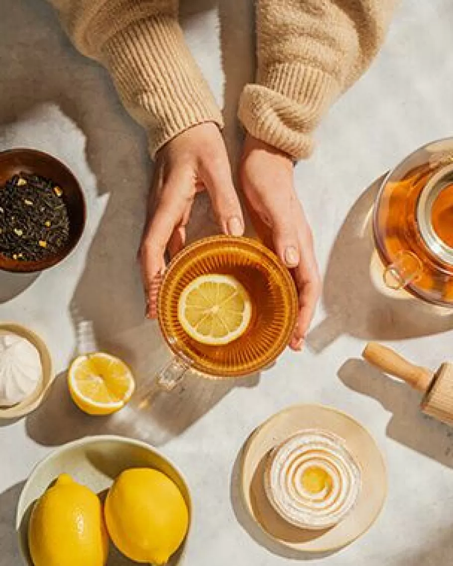 Black Tea | Black Tea-Kusmi Tea Lemon meringue pie-flavored black tea (Organic)                                    3.5 oz refill bag