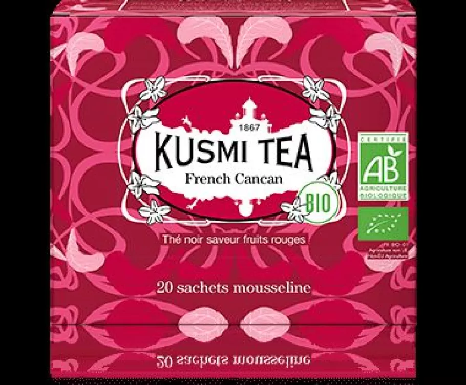 Black Tea-Kusmi Tea Organic French Cancan                                    20 muslin tea bags
